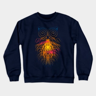 The Night is over, The Sun is Rise, Owl is sleepy Crewneck Sweatshirt